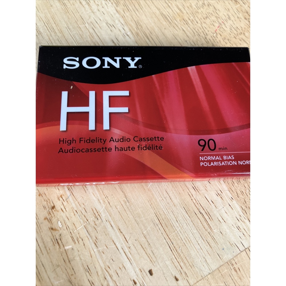 (New)Sony HF‎ 90 Minute High Fidelity Normal Bias Blank Audio Cassette Tape